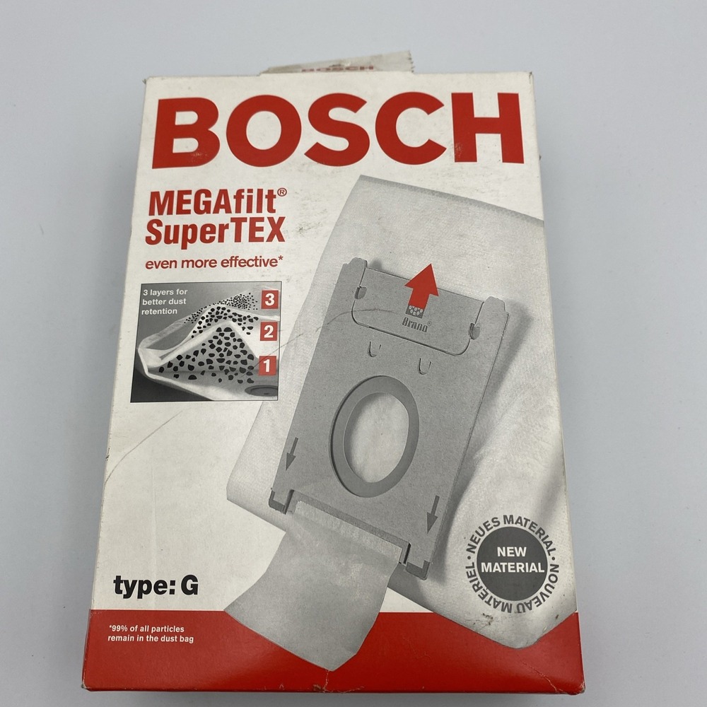 OEM Bosch Part 462544 Genuine Type G MEGAfilt SuperTEX Vacuum Bag NIP New NOS